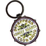 The Beatles 'Drop T/Sgt Pepper Drum' Die Cast Keyring BACK