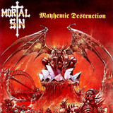 Mortal Sin 'Mayhemic Destruction' LP Silver Vinyl