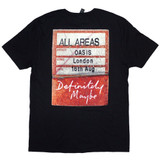 Oasis 'Definitely Maybe AAA Pass' (Black) T-Shirt BACK