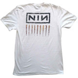 Nine Inch Nails 'Downward Spiral' (White) T-Shirt BACK