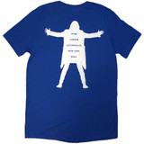 David Gilmour 'Luck & Strange Logo' (Blue) T-Shirt BACK