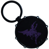 Black Sabbath 'Wavy Logo & Daemon Drum Double Sided' Keyring BACK