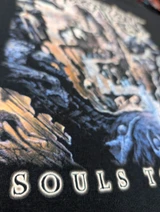 Suffocation 'Souls To Deny' (Black) T-Shirt - US Import close up of print design 1