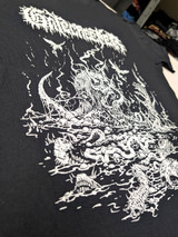 Gatecreeper 'Deserted' (Black) T-Shirt close up print detail