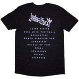 Judas Priest 'Angel Of Retribution Tracklist' (Black) T-Shirt BACK