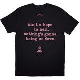 Motorhead 'Bomber Lyric' (Black) T-Shirt BACK