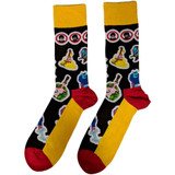 The Beatles 'Portholes & Characters' (Multicolour) Socks (One Size = UK 7-11)