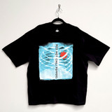 Red Hot Chili Peppers 'X-Ray' (Black) Oversized Boxy T-Shirt - Limited Edition on a hanger