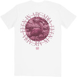Sleep Token 'Flamingo Circle' (White) T-Shirt BACK