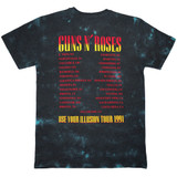 Guns N' Roses 'UYI Tour '91' (Dye Wash) Eco T-Shirt BACK