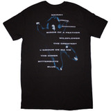 Billie Eilish 'HMHAS Tracklist' (Black) Womens T-Shirt Dress BACK