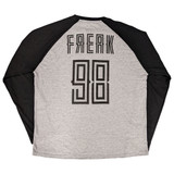 Korn 'Freak '98' (Black & Grey) Long Sleeve Eco Raglan Shirt BACK