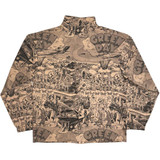 Green Day 'Dookie All Over Print' (Brown) All Over Print Jacket BACK