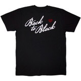 Amy Winehouse 'Back To Black Embellished' (Black) T-Shirt BACK