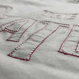 The Beatles 'Drop T Embroidered' (White) Eco T-Shirt CLOSE
