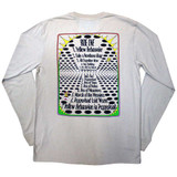 The Beatles 'Yellow Submarine Tracklist' (White) Long Sleeve Eco Shirt BACK