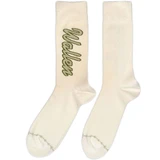 Morgan Wallen 'Green Logo Baseball' (Natural) Socks (One Size = UK 7-11) BACK