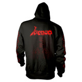Venom 'At War With Satan Red' (Black) Pull Over Hoodie Back
