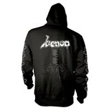 Venom 'At War With Satan White' (Black) Pull Over Hoodie Back