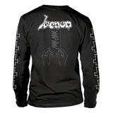 Venom 'At War With Satan White' (Black) Long Sleeve Shirt Back
