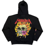 Metallica 'Flower Skull' (Black) Pull Over Hoodie