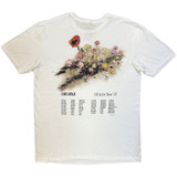 Lewis Capaldi 'Flowers UK Tour '25' (White) T-Shirt