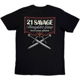 21 Savage 'Death Before Dishonor Daggers' (Black) T-Shirt