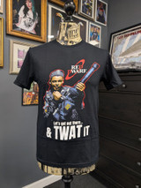 Red Dwarf 'Twat It' (Black) T-Shirt Mannequin