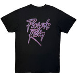Prince 'Purple Rain Logo Outline' (Black) Carbon T-Shirt