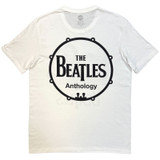 The Beatles 'Group Photo Anthology Drum' (White) T-Shirt