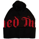 The Damned 'Red Logo' (Black) Ex-Tour Bobble Beanie Hat