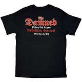 The Damned 'Skeleton/Rebellion Festival 25' (Black) Ex-Tour T-Shirt