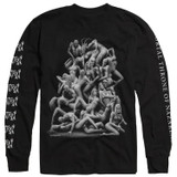 Incantation 'Mortal Throne Of Nazarene' (Black) Long Sleeve Shirt - US Import