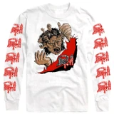 Death 'Denial Of Life' (White) Long Sleeve Shirt - US Import