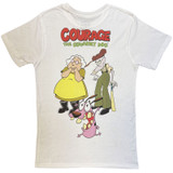 Courage The Cowardly Dog 'F&B Jumbo' (White) T-Shirt