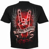Spiral 'Live Loud' (Black) T-Shirt