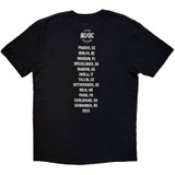 AC/DC 'Silver High Voltage EU Tour '25' (Black) T-Shirt
