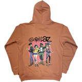 Gorillaz 'Group Circle Rise' (Pink) Unplugged Pull Over Hoodie