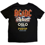 AC/DC 'PWR'D-UP Norway EU Tour '25' (Black) T-Shirt