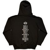 AC/DC 'Silver High Voltage EU Tour '25' (Black) Zip Up Hoodie