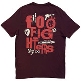 Foo Fighters 'Albums Symbols' (Maroon Red) T-Shirt