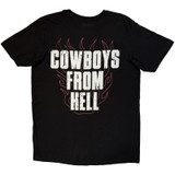 Pantera 'Cowboys From Hell Flames' (Black) T-Shirt