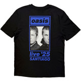 Oasis 'Santiago Half Faces Fan Store' (Black) T-Shirt