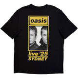 Oasis 'Sydney Half Faces Fan Store' (Black) T-Shirt