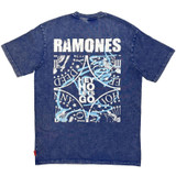 Ramones 'Presidential Seal Wash' (Blue) Unplugged T-Shirt