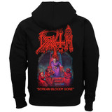 Death 'Scream Bloody Gore v1' (Black) Zip Up Hoodie - US Import