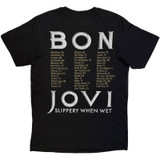 Bon Jovi 'Slippery When Wet '87' (Black) T-Shirt