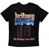 Britney Spears 'Britney Tour' (Black) Womens Fitted T-Shirt