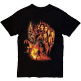 Iron Maiden 'Burning Ambition Text Logo' (Black) T-Shirt