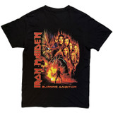 Iron Maiden 'Burning Ambition Pocket Logo' (Black) T-Shirt